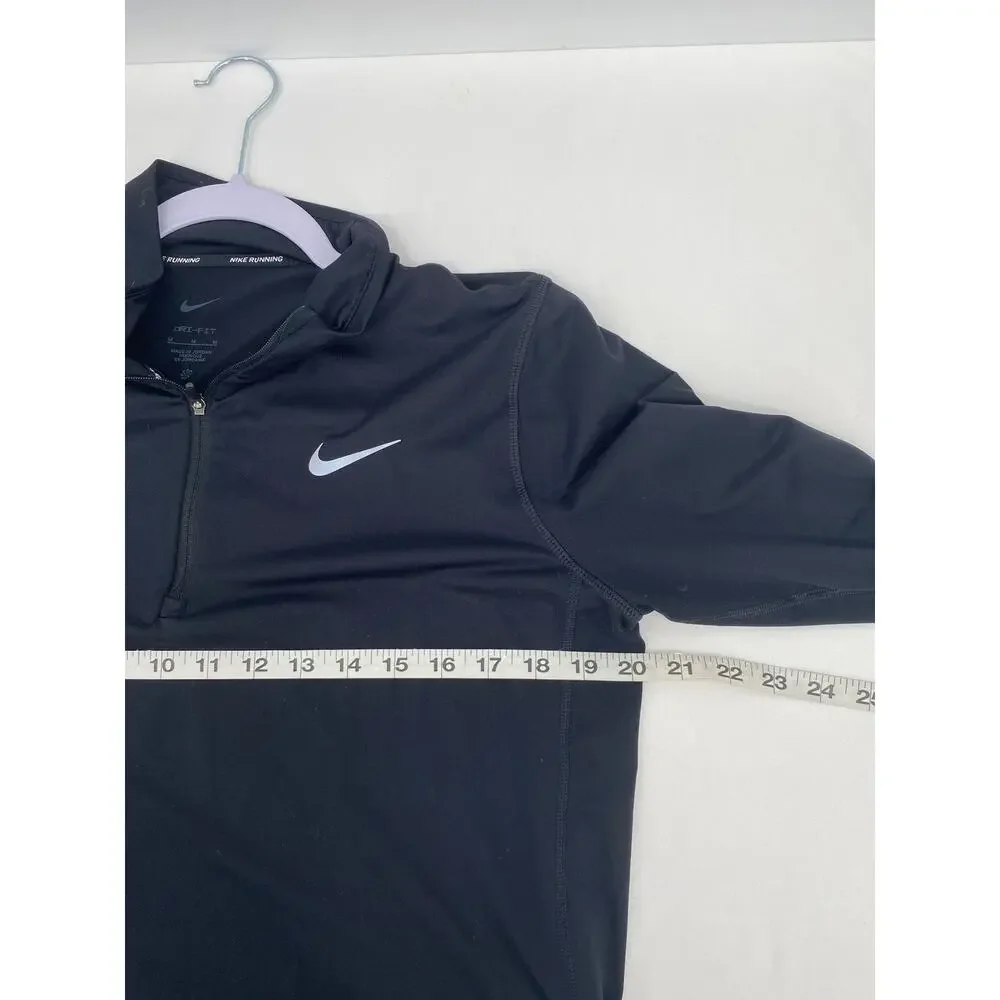 Nike Element Dri-Fit Half-Zip Women’s Running Top CU3220-010 Black Size M